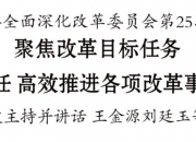 【政务】唐友波在区委全面深化改革委员会第25次会议上强调  聚焦改革目标任务  压紧压实责任 高效…